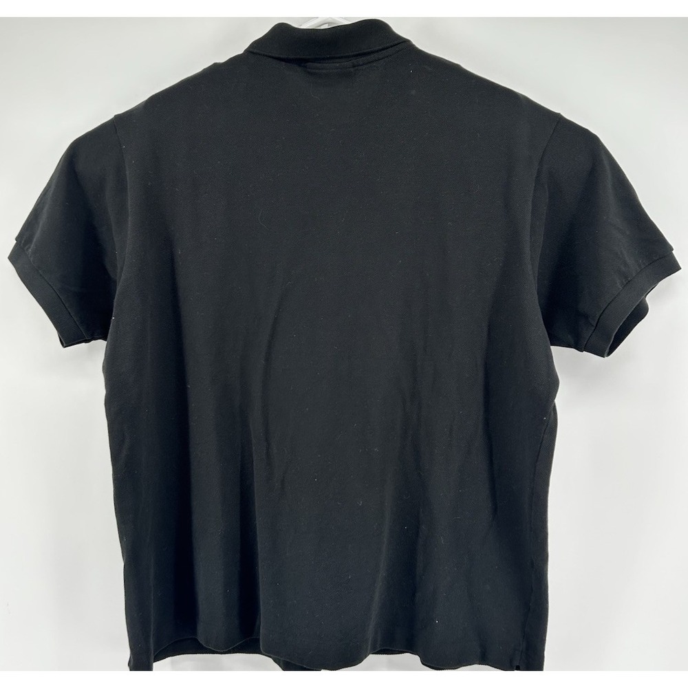 Lacoste Classic Fit Short Sleeve Polo Shirt Black Men's Size 7 US 2XL - Picture 4 of 4